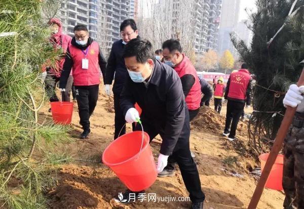 郑州巩义：4000多人栽下25000多棵苗木(图3)